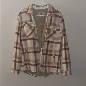 Plaid Button-Up Jacket